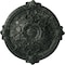 Ekena Millwork Hamilton Ceiling Medallion (Fits Canopies up to 3 3/4"), 17 3/8"OD x 1 3/4"P, Painted Turtle Crackle CM17HAPTC - alternate 1
